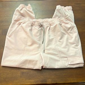 Jaanuu XL petite cargo style joggers; Blushing pink